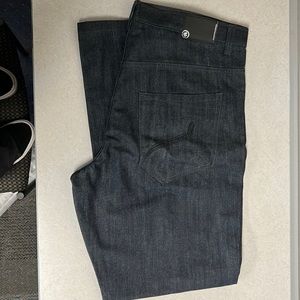 Vintage dark blue with black denim jeans size 38
